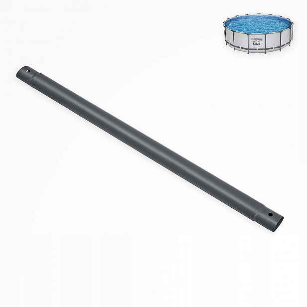 Šedá horizontální trubka do bazénu Bestway kulatý 56438 Steel Pro