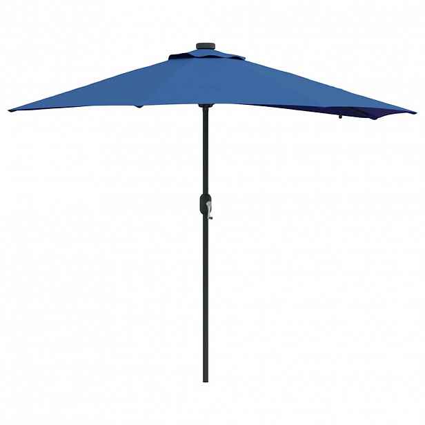 vidaXL Zahradní slunečník 294 x 150 x 223 cm Polyester a ocel Azurblau