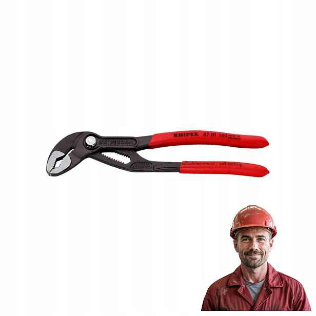 Nastavitelné kleště na trubky 180 mm Klíč na matice Knipex Cobra Pvc