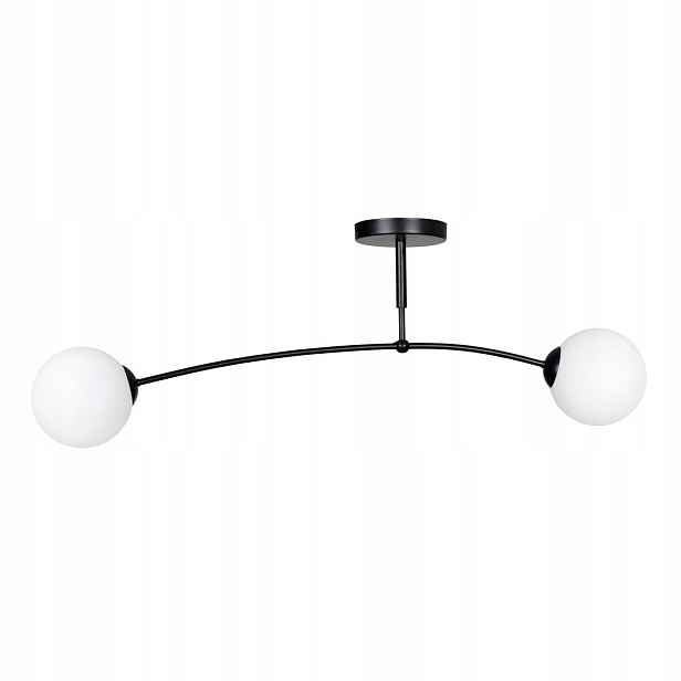 Stropní svítidlo Emibig Pregos 2xE14 10W Led černá/bílá IP20