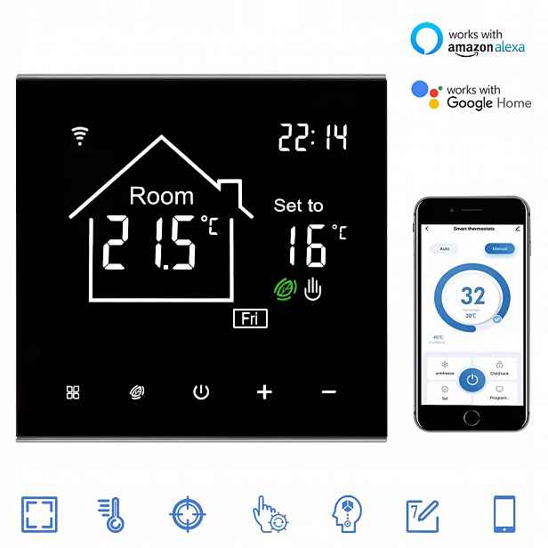 3A Pokojový Termostat Wifi Digitální Regulátor
