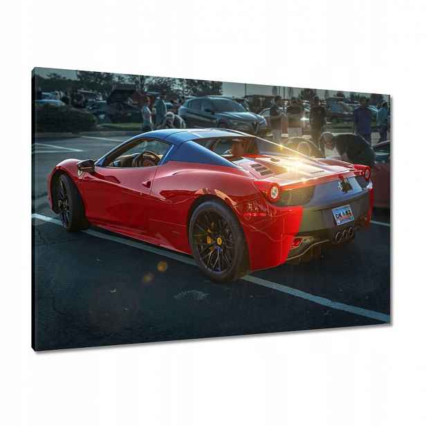 Obrazy 100x70 Červené Ferrari