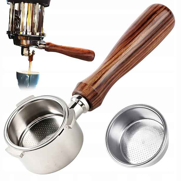 Baňka Bez Dna 51 MM Pro Kávovar Delonghi EC680 EC685 Rukojeť Dřevo