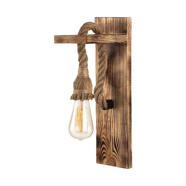 Nástěnné svítidlo v přírodní barvě Woody – Squid Lighting