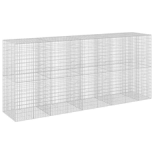 vidaXL Gabion s drátem 3,5 mm a síťkou 5x10 cm 450x100x200 cm