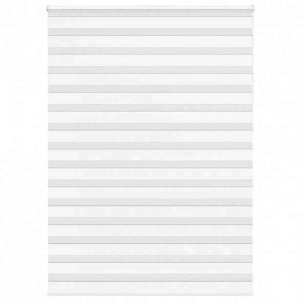 vidaXL Zebra roleta bílá 165x230 cm šířka látky 160,9 cm polyester