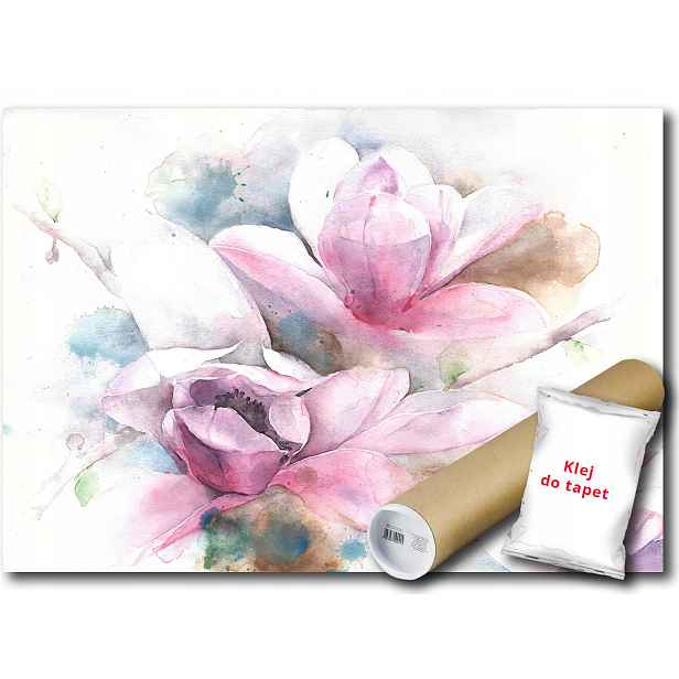 Vinylová fototapeta Květiny keř Magnolie akvarel dekorace 208x146