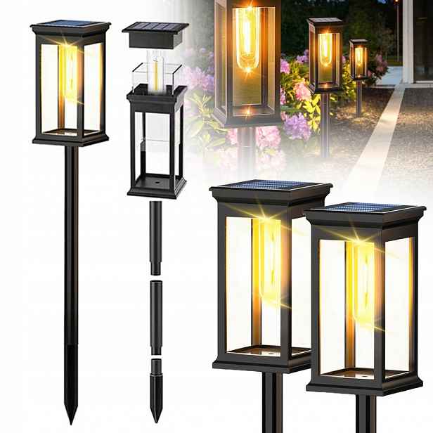 4 Kusů, Venkovní Sluneční Světlo, Venkovní Solární Lampa Do Zahrady