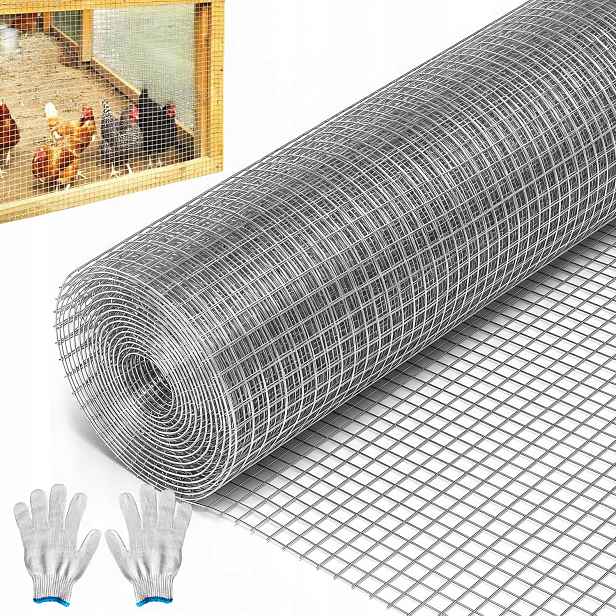 Svařovaná Síť Pro Voliéry Oplocení Klece Chov 10 M X 0.5 M Pevná