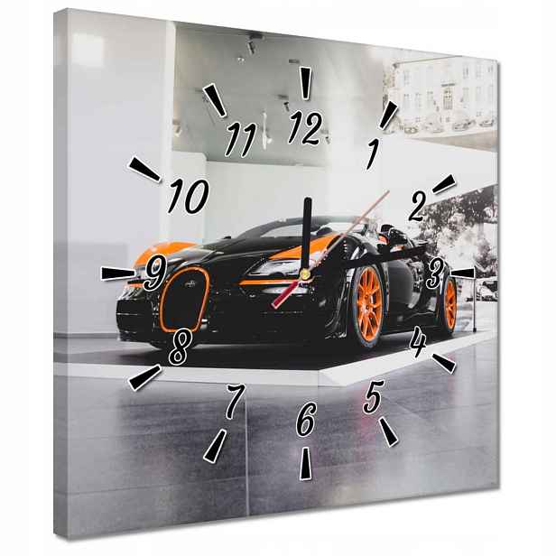 30x30 Bugatti Auto hodiny