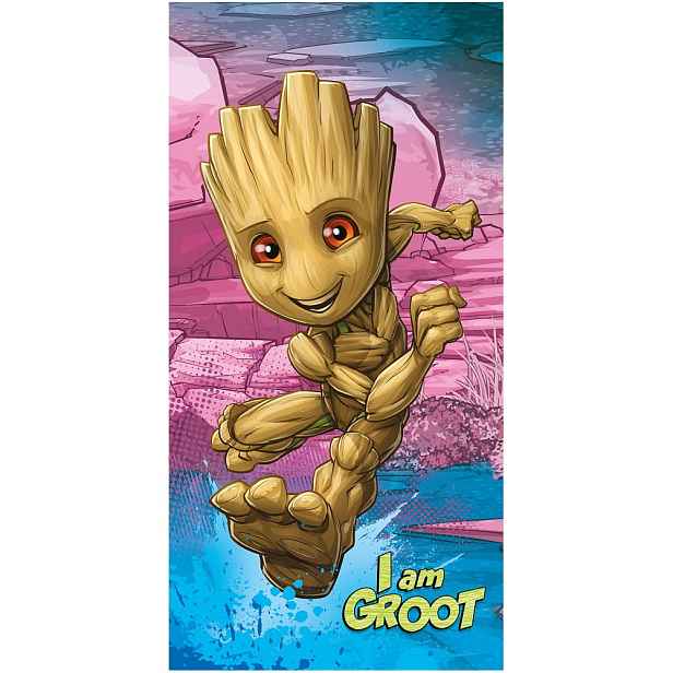 Bavlněná dětská osuška 70x140 cm Groot "I am groot" – Jerry Fabrics
