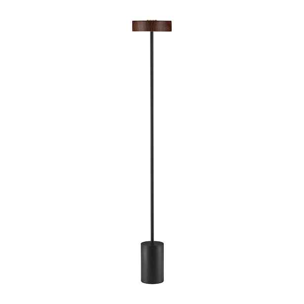 Černá/v tmavě přírodní barvě kovová LED stojací lampa (výška 135 cm) Thea – Nova Luce