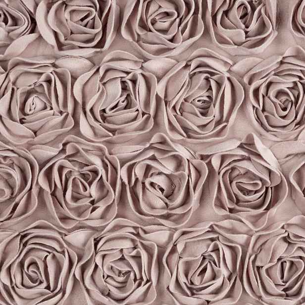 Hotový závěs na pásce Roses 140x270 Eva Minge Eurofirany pudrově růžová