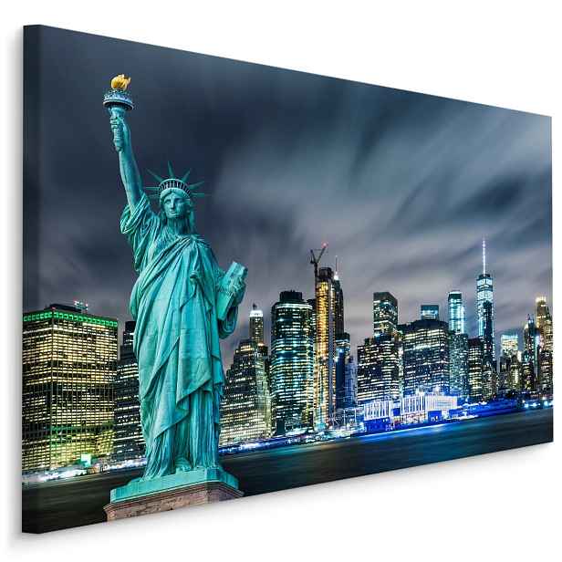 Plátno Socha Svobody Na Pozadí Newyorských Mrakodrapů Varianta: 30x20