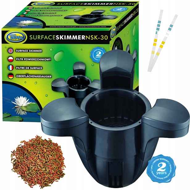 Povrchový skimmer pro jezírko NSK-30 2500 l/h Aqua Nova