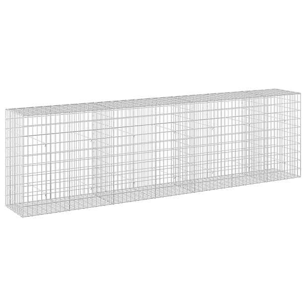 vidaXL Gabion s drátem 3,5 mm a síťkou 5x10 cm 350x50x100 cm