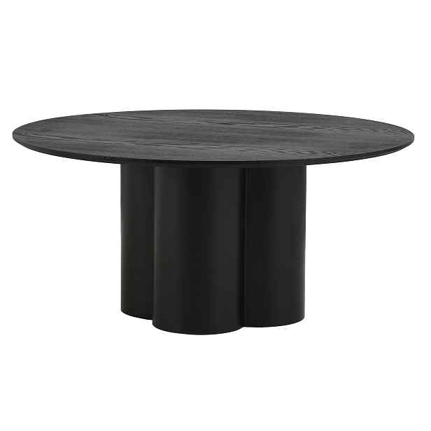 HowHomely Konferenční stolek Tiga 100 cm černý