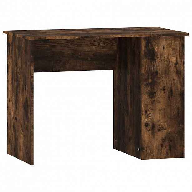 vidaXL Psací stůl kouřový dub 100 x 55 x 75 cm kompozitní dřevo