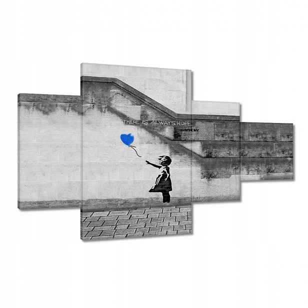 Obrazy 130x80 Banksy Always Hope Mural