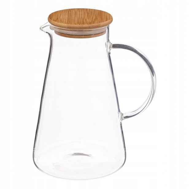 Karafa skleněná Klasická, džbán na nápoje 1,5 l