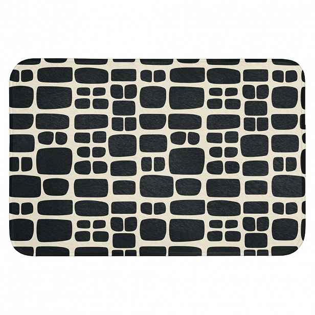OnlyWow KOUPELNOVÁ PŘEDLOŽKA Moderní - organické - černé 90x60 cm