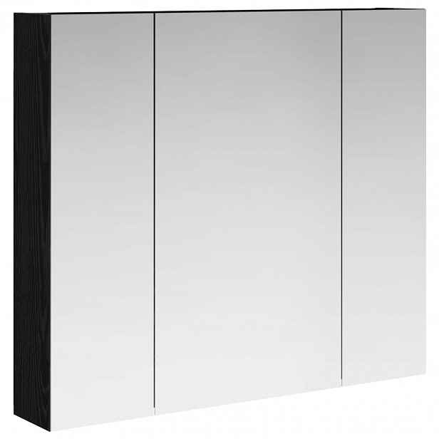vidaXL Koupelnová zrcadlová skříň Černý dub 80 x 14.5 x 70 cm