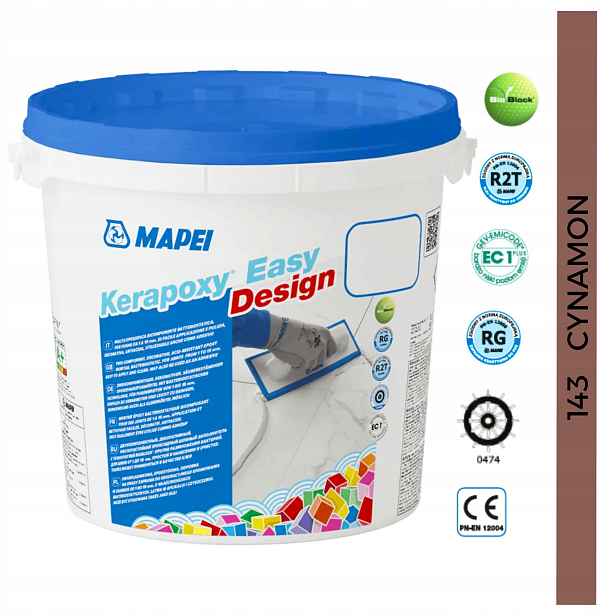 Mapei Epoxidová spárovací hmota Kerapoxy Easy Design 3 kg Kyselinovzdorná 143 Skořice