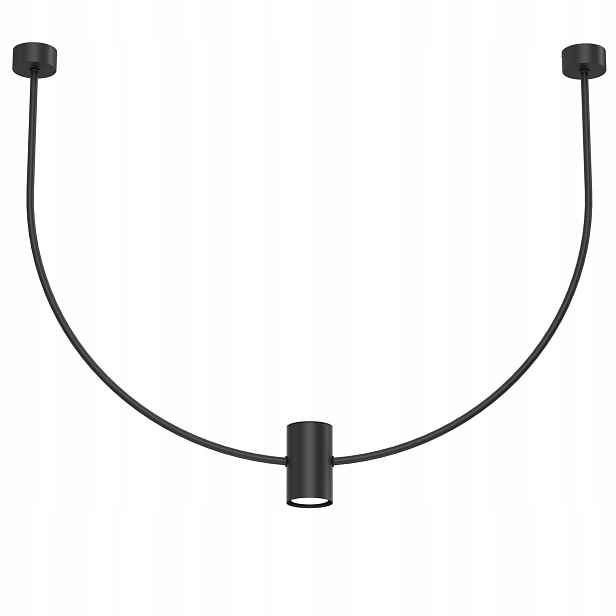 Shilo Závěsná lampa černá 76 cm, kov GU10 10W, minimalistická