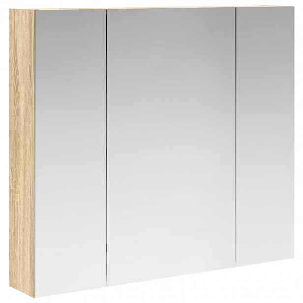 vidaXL Koupelnová zrcadlová skříň Sonoma dub 80 x 14.5 x 70 cm