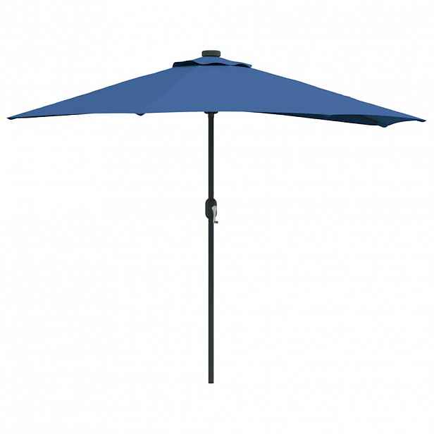 vidaXL Zahradní slunečník 294 x 150 x 224 cm Polyester a ocel Azurblau