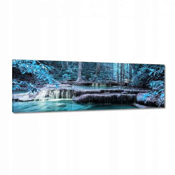 Obrazy 150x50 Erawan Modrý vodopád