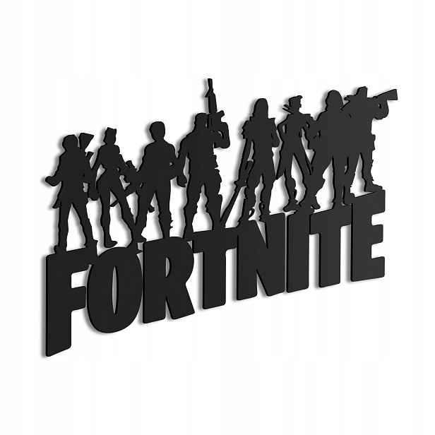 Dřevěný 3D obraz Fortnite Nástěnná Dekorace Dárek