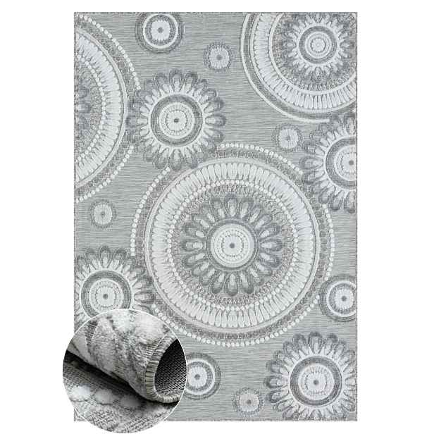 Kusový koberec Ivy II grau – na ven i na doma, 160x230, šedá, chodba / předsíň, My Flair