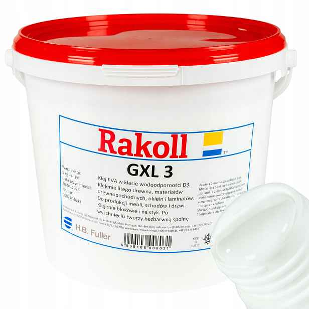 Lepidlo Rakoll GXL-3 5 kg na dřevo voděodolné D3 Mdf Osb pro lisovací dýhy