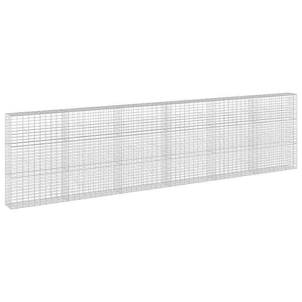 vidaXL Gabion s drátem 3,5 mm a síťkou 5x10 cm 600x30x150 cm