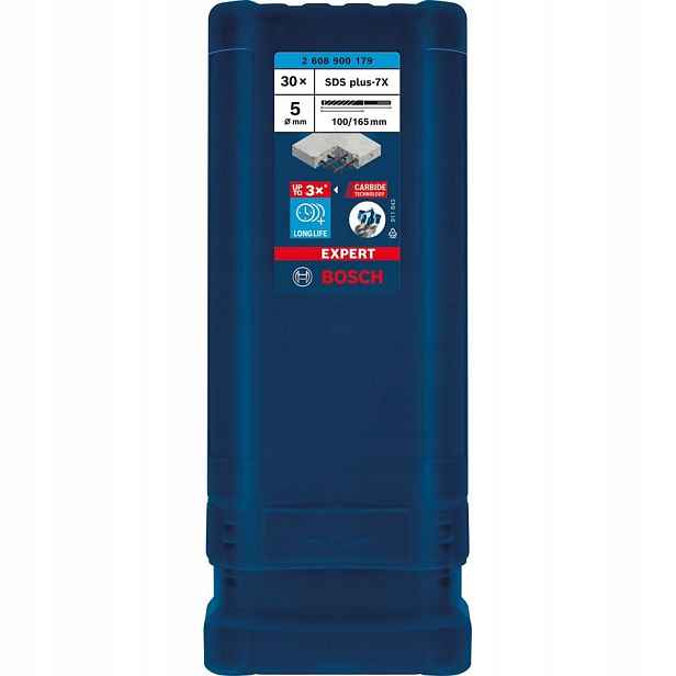 Vrták příklepový SDSplus7x5x100x165mm 30St Expert Bosch