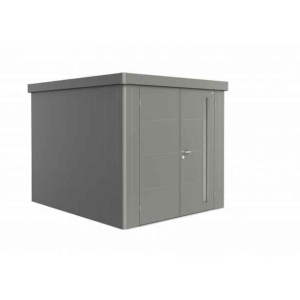 Zahradní domek NEO 3B, šedý křemen, dvoukřídlé dveře BH87069