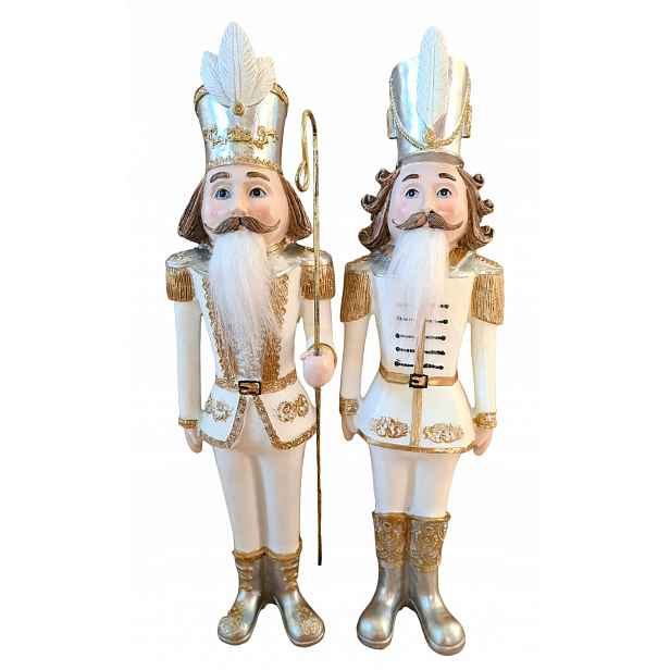 Figurka Louskáček, Voják, Nutcracker 2 kusy 42 cm.