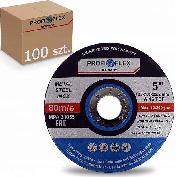 Kotouč Na Řezání Kovu Inox 125x1 Profiflex
