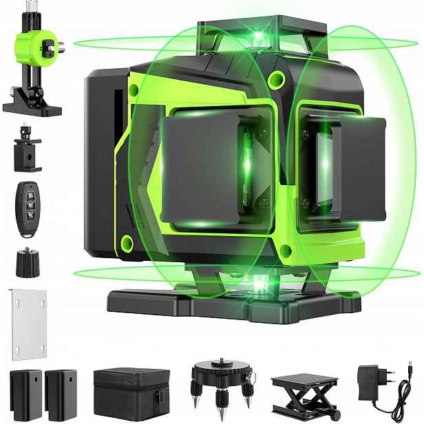 Laserová Vodováha Bogseth Digitální 360 Laser Křížový 4D Automatický 2XAKU