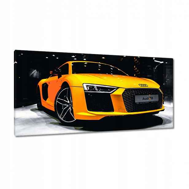 Obrazy 115x55 Žluté Audi R8