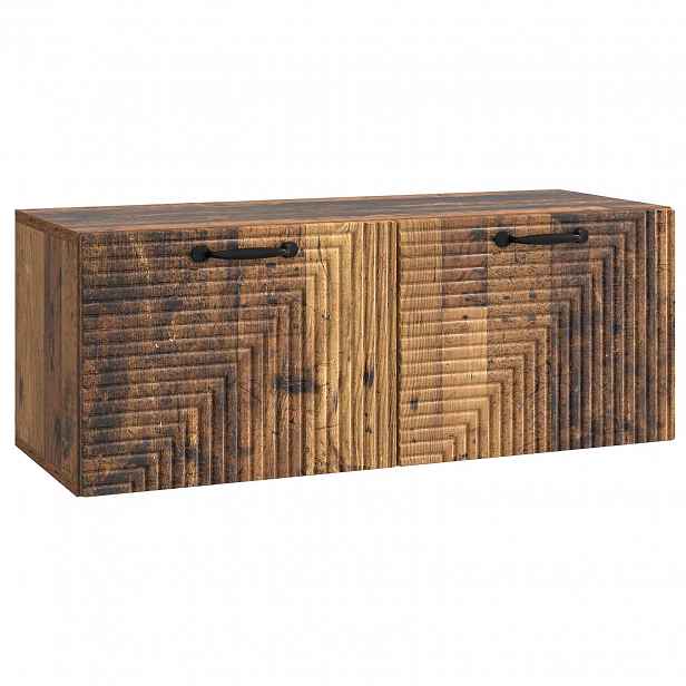 vidaXL Nástěnná TV skříň Nástěnný Staré dřevo 78,5 x 31 x 30 cm