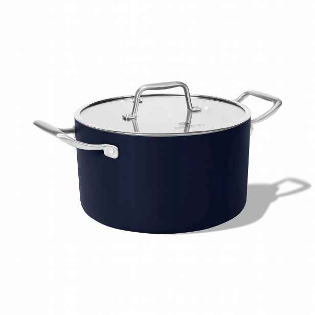Elmich Nepřilnavý keramický hrnec Vital Ø 24 cm (5L) tmavě modrá