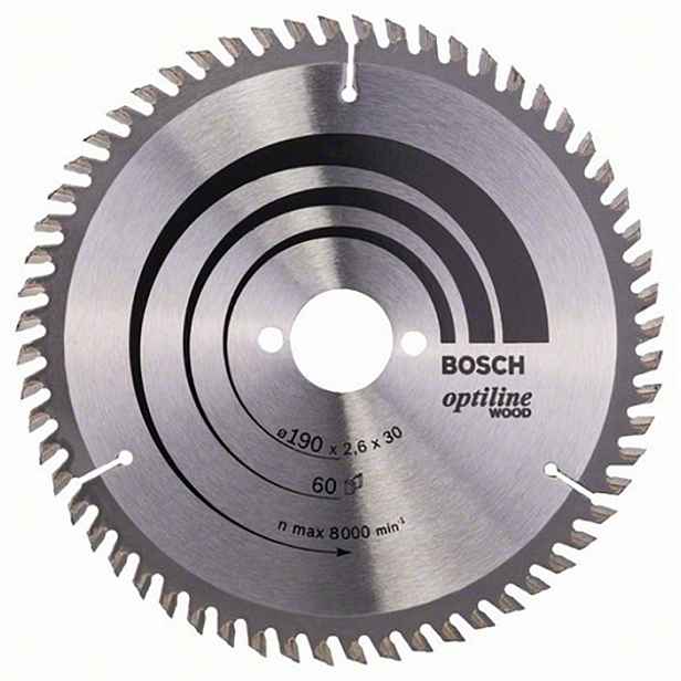 Kotouč Bosch Optiline Wood na dřevo 190 x 30 mm