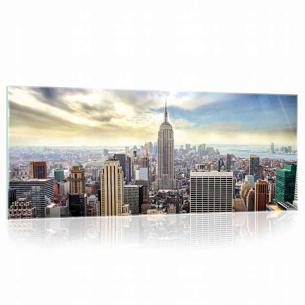 Skleněný obraz Město Manhattan 125x50