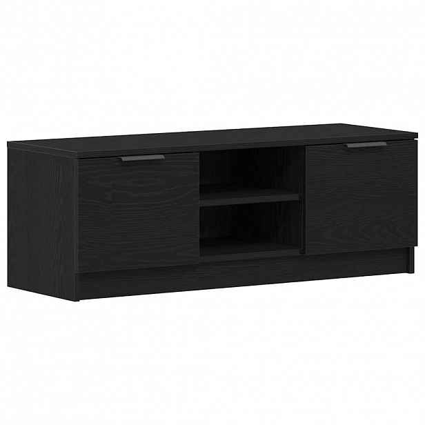 vidaXL Televizní skříň 102 x 32 x 35.5 cm Černý dub Kompozitní dřevo