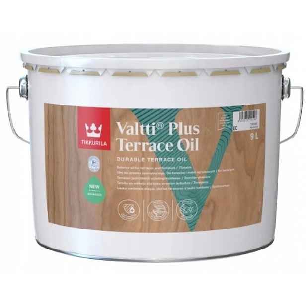 Olej na terasy Tikkurila Valtti Plus Terrace Oil Clean 9L Bezbarvý