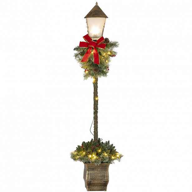 Outsunny 150 cm vánoční lucerna Vánoční osvětlení s 50 LED světly Kov