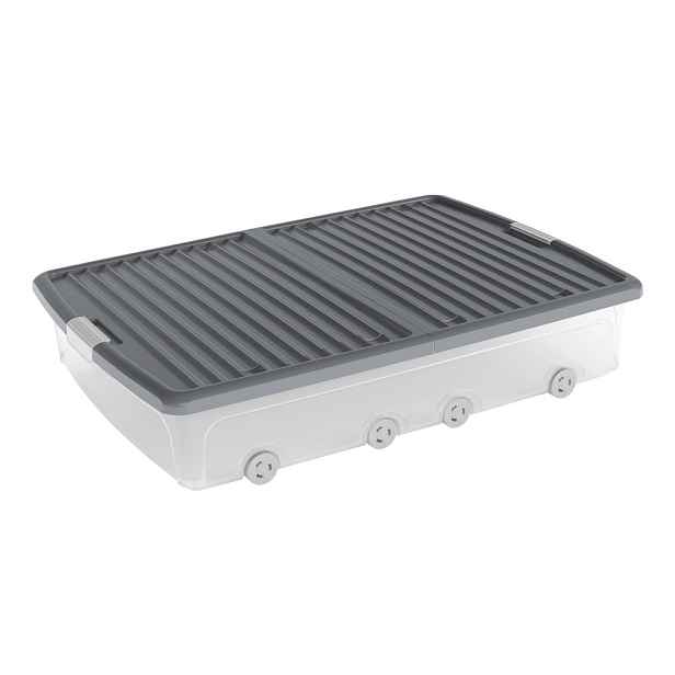 Plastový úložný box pod postel s víkem 79x58x16,5 cm W box underbed XL – KIS