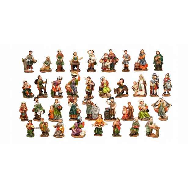 Velký Set Doplňkových Figurek Do Betlému pro figurky o výšce 7 cm